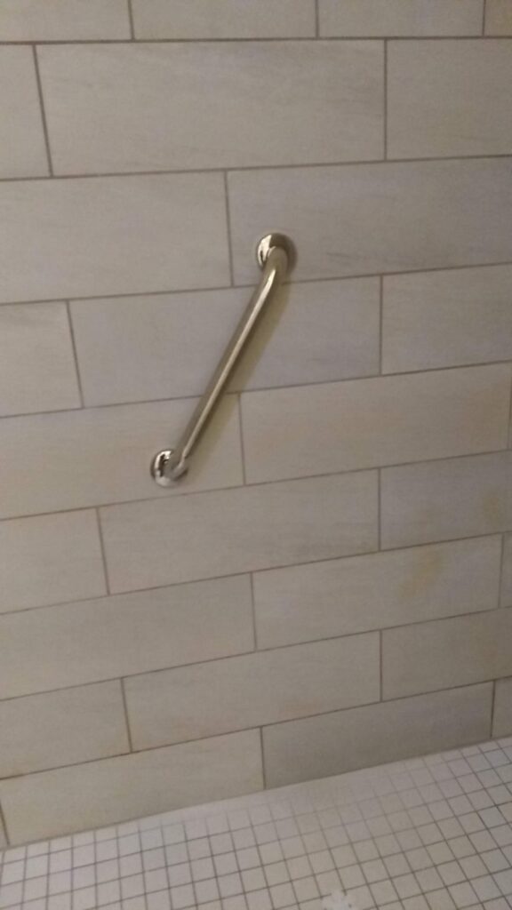Handyman Services Grab Bar Install On Tile