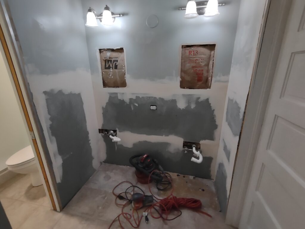 Handyman Services Middle of Bathroom Remodel